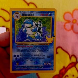 pokémon blastoise 25th anniversary 2 holo psa 10 gem